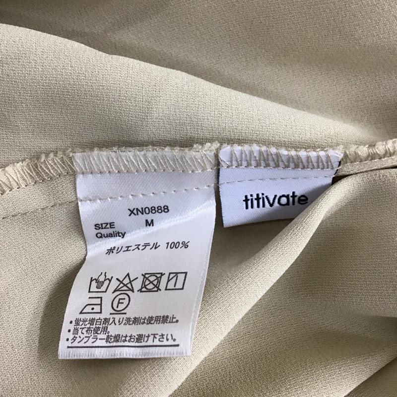 ティティベイト titivate ワンピース ロングスカート XN0888 キャミワンピース M 無地 アイボリー / アイボリー /  レディース USED 古着 中古 10115271