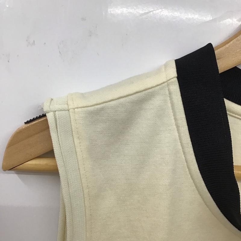フレッドペリー FRED PERRY ワンピース ミニスカート M 無地 アイボリー / アイボリー / X 黒 / ブラック /  レディース USED 古着 中古 10130331
