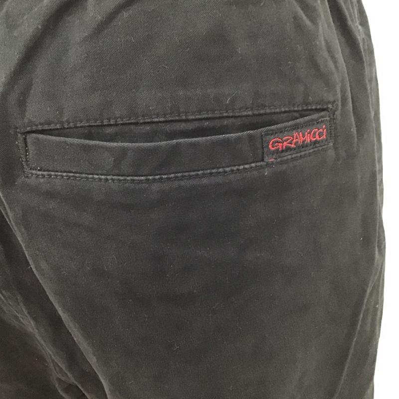 グラミチ GRAMICCI パンツ ワークパンツ、ペインターパンツ 0816-fdj ニューナローパンツ カジュアルパンツ ストレッチパンツ L ロゴ、文字 黒 / ブラック /  メンズ USED 古着 中古 10119991