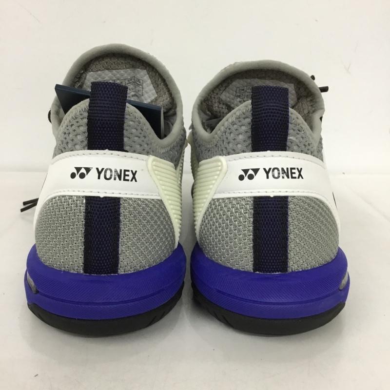 ヨネックス YONEX スニーカー スニーカー SHTF3MGC パワークッションフュージョンレブ3メンGC テニスシューズ 箱有 23.5cm 23.5cm ロゴ、文字 白 / ホワイト / X 黒 / ブラック / X 青 / ブルー /  レディース USED 古着 中古 10150021