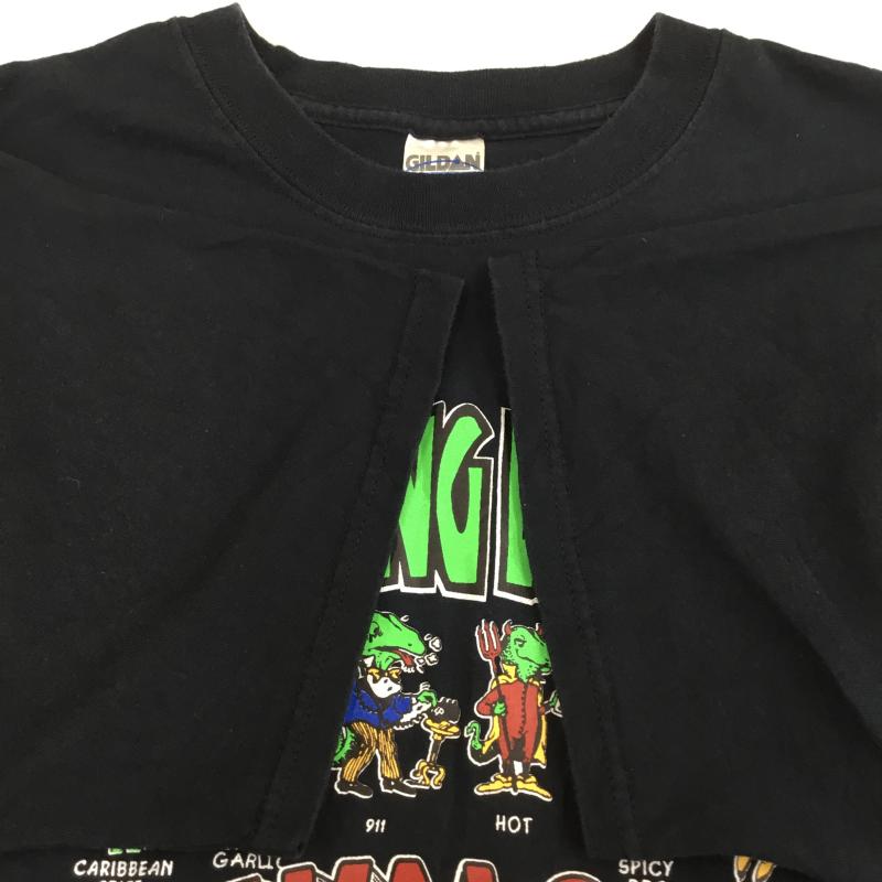 ギルダン GILDAN Tシャツ 半袖 US古着 XL キャラクター 黒 / ブラック /  メンズ USED 古着 中古 10133845