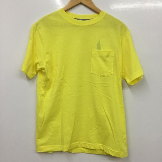 チャンピオン Campion Tシャツ 半袖 C3-RS306 レーニング ウェア ポケット付 M 無地 黄 / イエロー /  メンズ USED 古着 中古 10135037