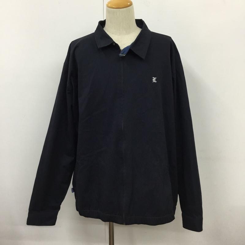 ラファイエット Lafayette ジャケット、上着 ジャンパー、ブルゾン XXL ロゴ、文字 紺 / ネイビー /  メンズ USED 古着 中古 10110018