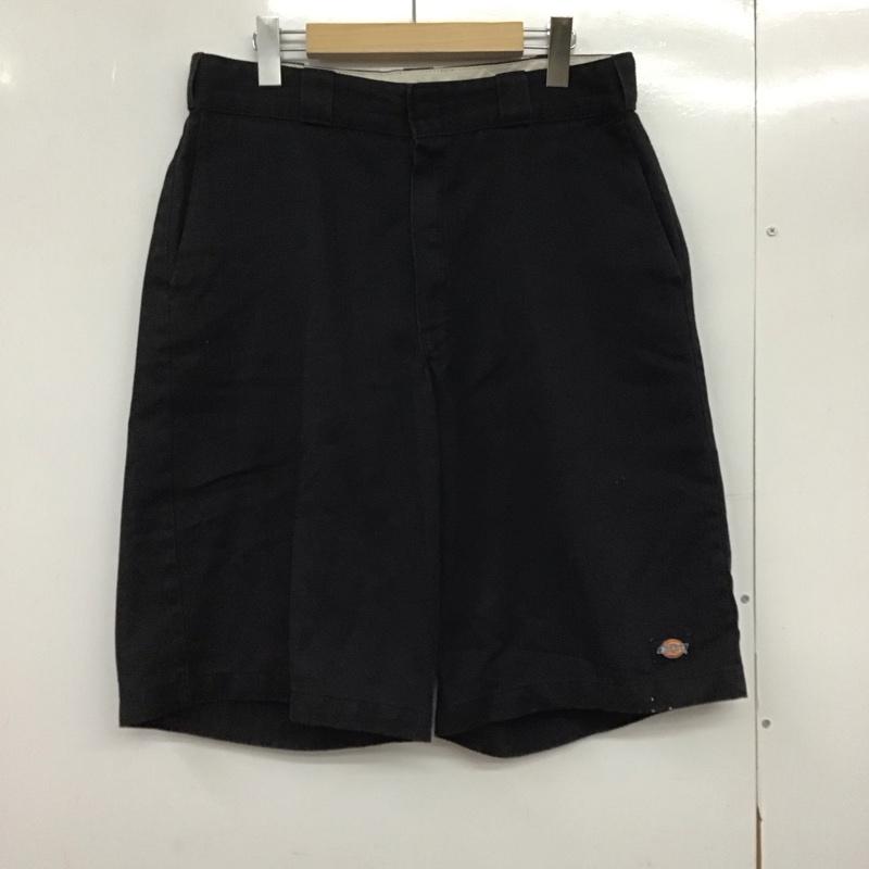 ディッキーズ Dickies パンツ ショートパンツ ショートパンツ ハーフパンツ カジュアルパンツ 34インチ ロゴ、文字 黒 / ブラック /  メンズ USED 古着 中古 10145533