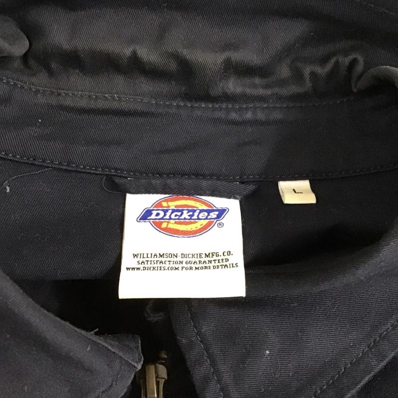 ディッキーズ Dickies ジャケット、上着 ジャンパー、ブルゾン ジップアップジャケット ジャンパー ジャケット カジュアルジャケット アウター L ロゴ、文字 紺 / ネイビー /  メンズ USED 古着 中古 10114985