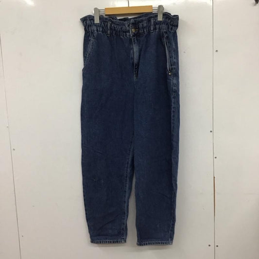 ザラ ZARA パンツ デニム、ジーンズ デニムパンツ ワイドパンツ カジュアルパンツ 44インチ 無地 インディゴ / インディゴ /  レディース USED 古着 中古 10135577