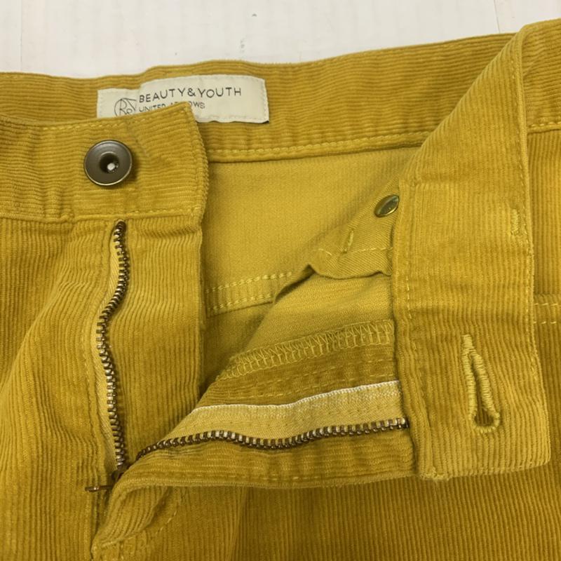 ビューティアンドユースユナイテッドアローズ BEAUTY&YOUTH UNITED ARROWS スカート ミニスカート 台形スカート コーデュロイ S 無地 マスタード / マスタード /  レディース USED 古着 中古 10042196