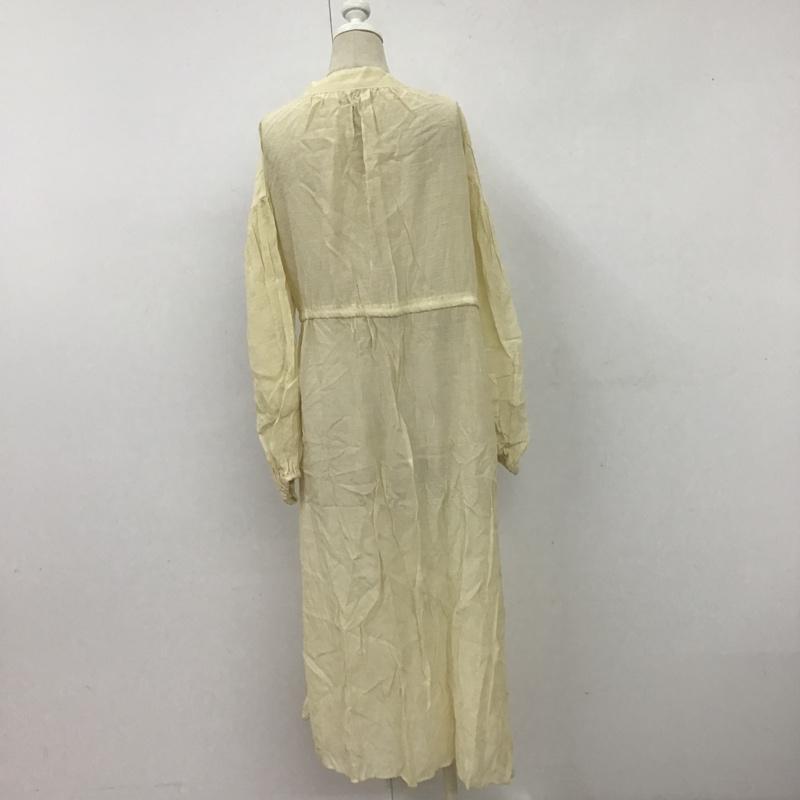 ローリーズファーム LOWRYS FARM ワンピース ロングスカート LF717025TK サイドスリット シャツワンピース M 無地 アイボリー / アイボリー /  レディース USED 古着 中古 10107169