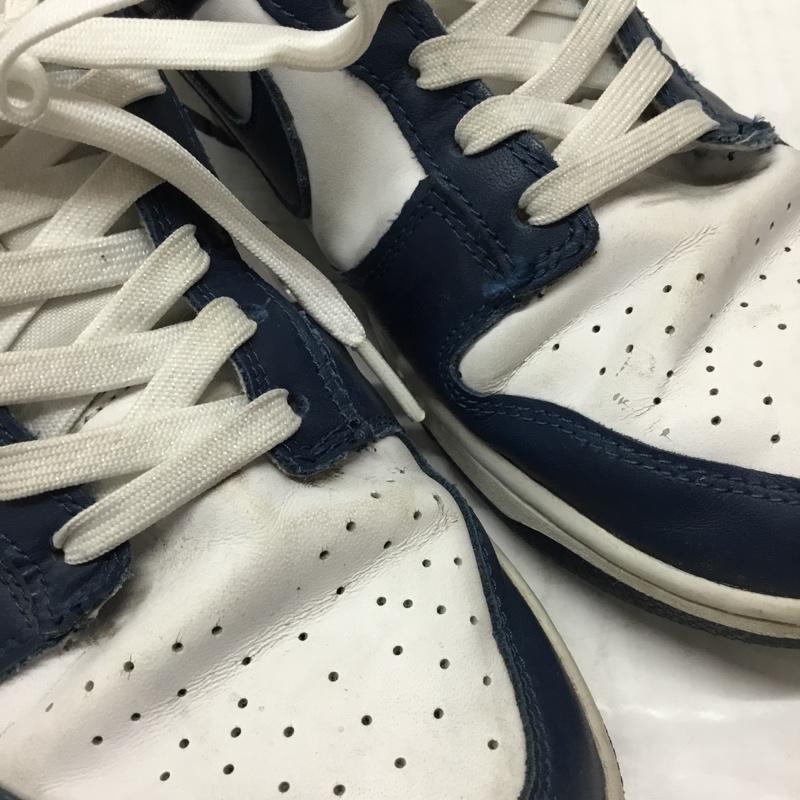ナイキ NIKE スニーカー スニーカー DD1391 400 DUNK LOW RETRO 27.5cm 箱有 27.5cm ロゴ、文字 白 / ホワイト / X 紺 / ネイビー /  メンズ USED 古着 中古 10110492