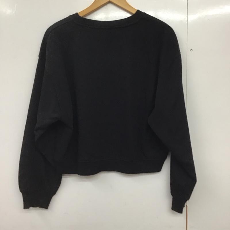 ザラ ZARA トレーナー 長袖 5584 314 800 スウェット 裏起毛 L 無地 黒 / ブラック /  レディース USED 古着 中古 10142142