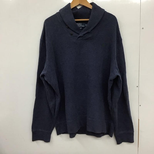 ポロバイラルフローレン Polo by RALPH LAUREN トレーナー 長袖 XL 無地 紺 / ネイビー /  メンズ USED 古着 中古 10136887