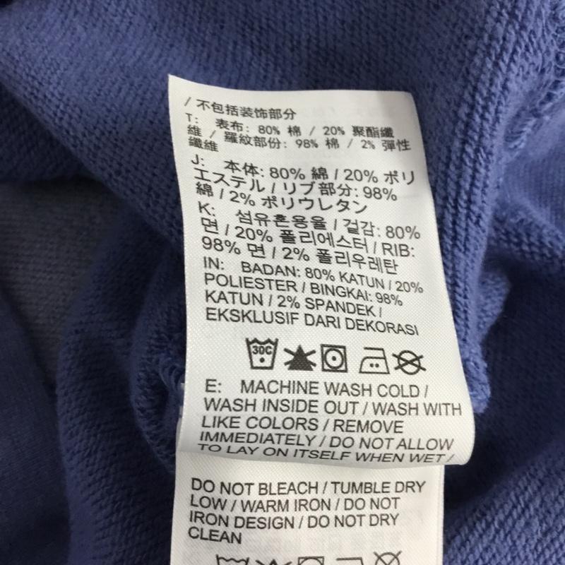 ナイキ NIKE トレーナー 長袖 CN7205-458 ショート丈 スウェット S ロゴ、文字 青 / ブルー / X 水色 / ライトブルー /  レディース USED 古着 中古 10144670