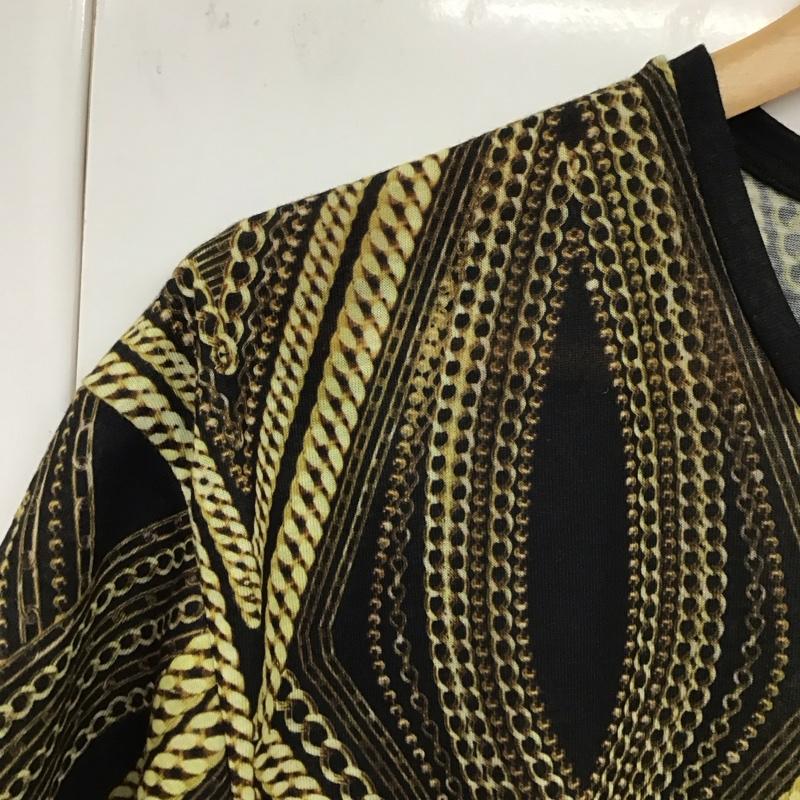 ザラ ZARA Tシャツ 半袖 半袖カットソー プリントTシャツ クルーネックカットソー L プリント マルチカラー / マルチカラー /  メンズ USED 古着 中古 10131129