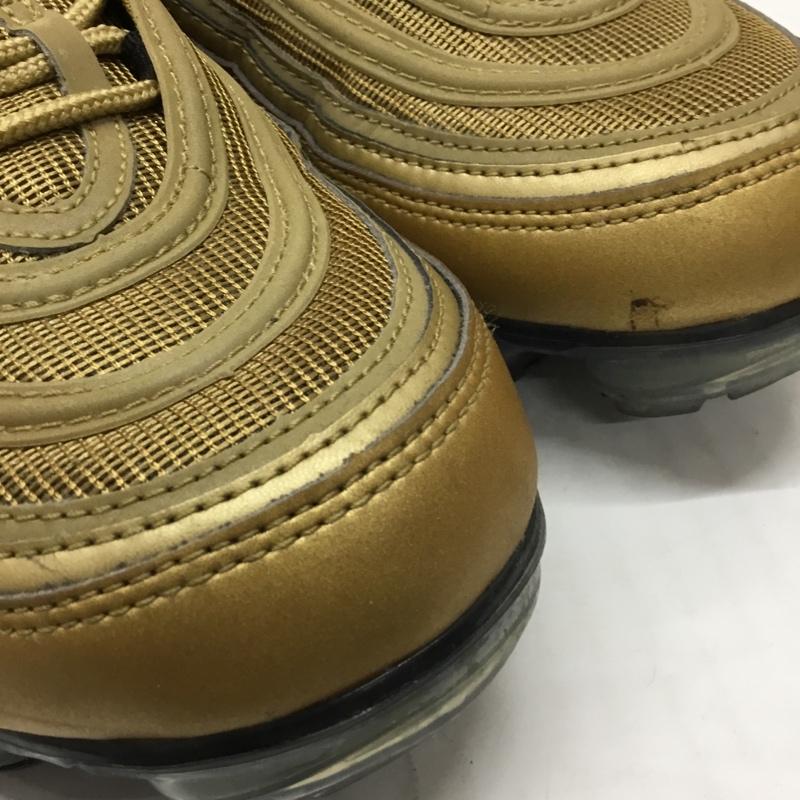 ナイキ NIKE スニーカー スニーカー AJ7291 700 AIR VAPORMAX 97 29cm 箱有 29.0cm ワンポイント 金 / ゴールド / X 黒 / ブラック /  メンズ USED 古着 中古 10111044