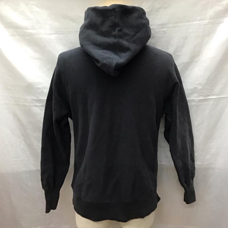 チャンピオン Champion パーカー 長袖 フーディー M 無地 黒 / ブラック /  メンズ USED 古着 中古 10123395