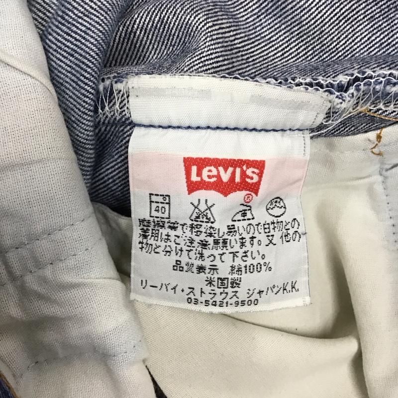 リーバイス Levi s パンツ デニム、ジーンズ デニムパンツ ストレートパンツ ワイドパンツ カジュアルパンツ 90s 501 34 無地 インディゴ / インディゴ /  メンズ USED 古着 中古 10116226