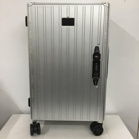 アンドフラット &.FLAT スーツケース、トランク スーツケース、トランク FL14-4-00001 折りたたみ ハードキャリーバッグ キャリーケース 箱有 ロゴ、文字 灰 / グレー /  メンズ USED 古着 中古 10137506