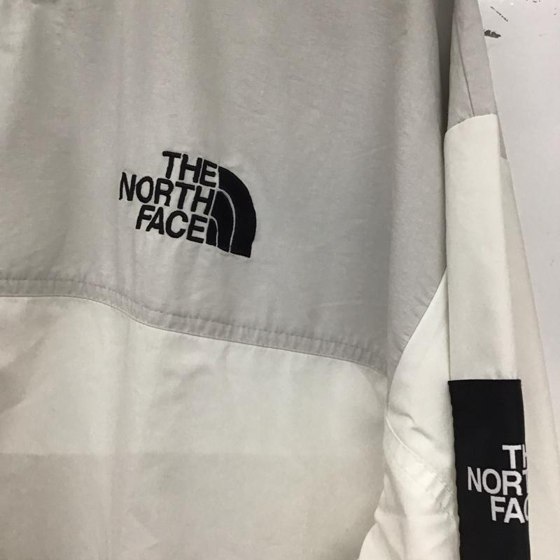 ザノースフェイス THE NORTH FACE カットソー 長袖 nm5mq03n アルバーニークルーネック ナイロン 長袖スウェットトレーナー M ロゴ、文字 白 / ホワイト / X 灰 / グレー /  メンズ USED 古着 中古 10140276