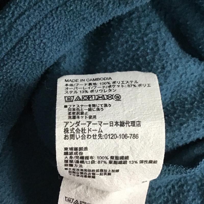 アンダーアーマー UNDER ARMOUR パーカー 長袖 長袖パーカー プルオーバーパーカー ジップアップパーカー L ロゴ、文字 青 / ブルー / X 黒 / ブラック /  メンズ USED 古着 中古 10123805