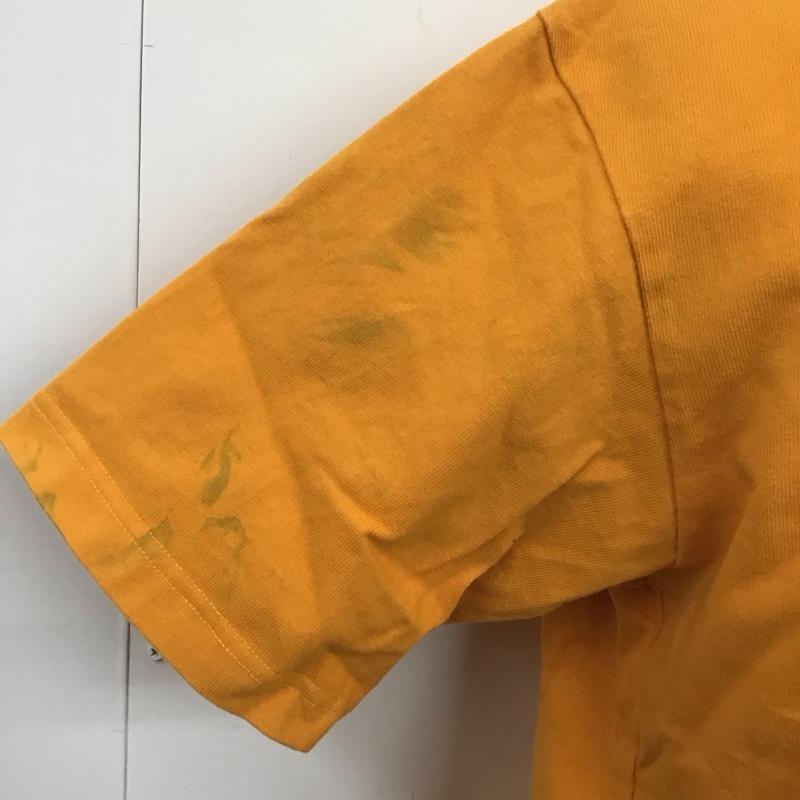 ザノースフェイス THE NORTH FACE Tシャツ 半袖 nt32010 半袖カットソー プリントTシャツ クルーネックカットソー M ロゴ、文字 橙 / オレンジ /  メンズ USED 古着 中古 10123999