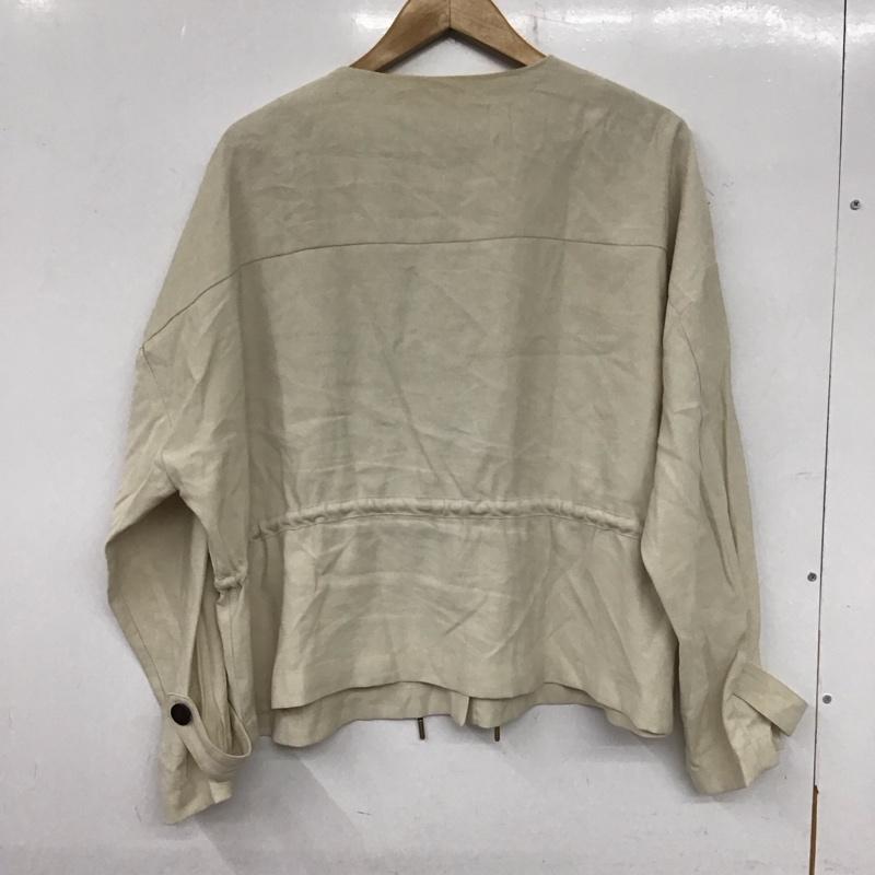 ザラ ZARA ジャケット、上着 ジャケット、ブレザー L 無地 ベージュ / ベージュ /  レディース USED 古着 中古 10139862