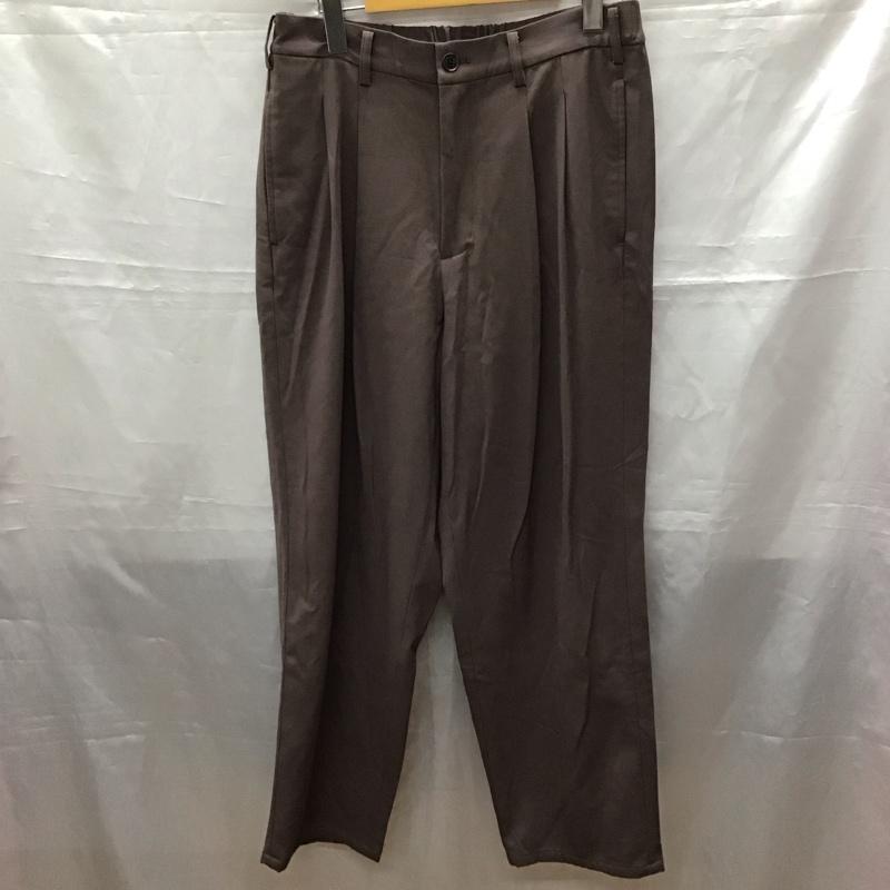 ジュンレッド JUNRed パンツ スラックス ワイドパンツ カジュアルパンツ ワークパンツ スラックス L 無地 茶 / ブラウン /  メンズ USED 古着 中古 10116896