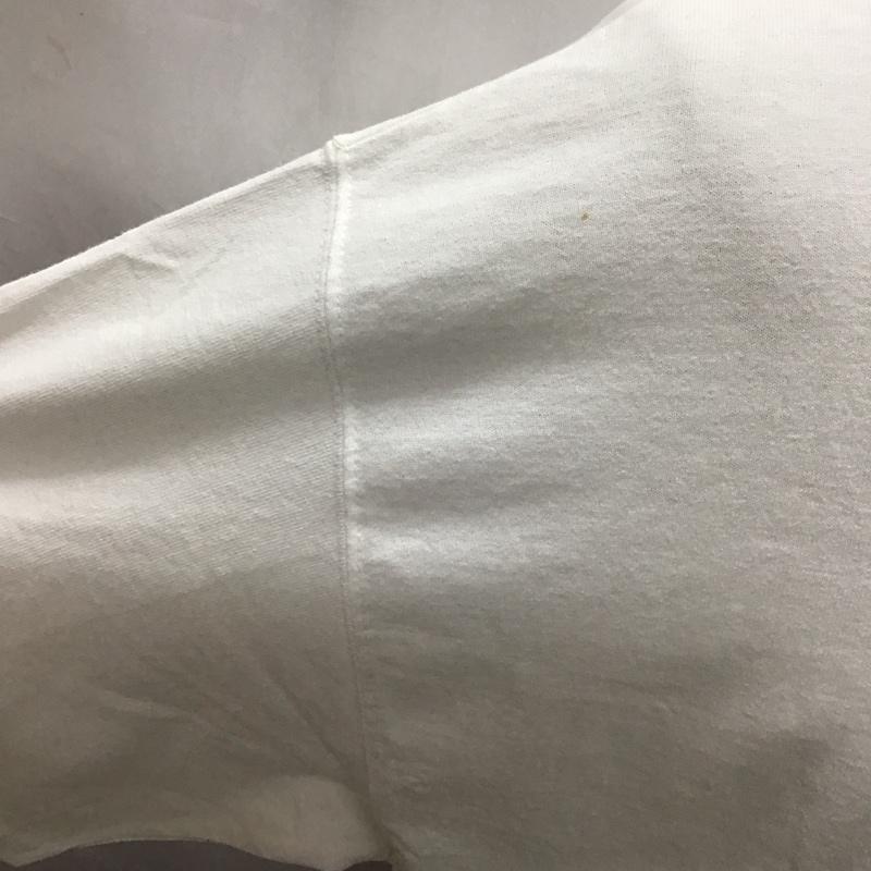 チャンピオン Champion Tシャツ 半袖 半袖カットソー プリントTシャツ クルーネックカットソー L プリント 白 / ホワイト /  メンズ USED 古着 中古 10120515