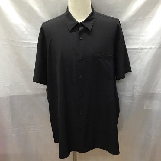ザラ ZARA シャツ、ブラウス 半袖 半袖シャツ カラーシャツ 半袖カットソー 無地シャツ XL 無地 黒 / ブラック /  メンズ USED 古着 中古 10117430