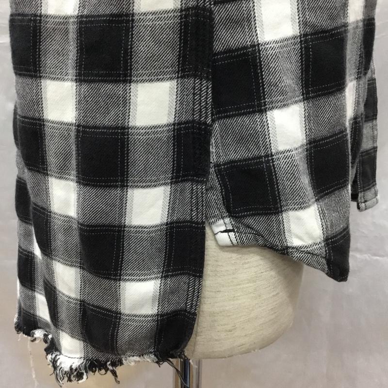 ディーゼル DIESEL シャツ、ブラウス 長袖 長袖シャツ カラーシャツ ポケットシャツ 長袖カットソー チェックシャツ S チェック 白 / ホワイト / X 黒 / ブラック /  メンズ USED 古着 中古 10117574