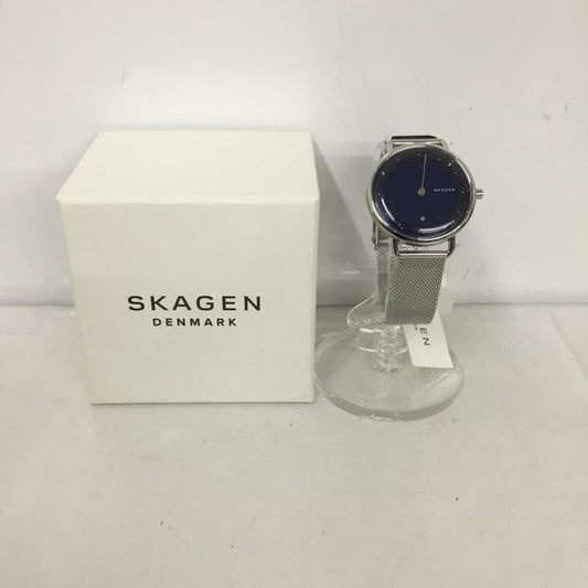 スカーゲン SKAGEN 腕時計 アナログ（クォーツ式） SKW2738 箱有 ロゴ、文字 紺 / ネイビー / X 銀 / シルバー /  メンズ USED 古着 中古 10135144