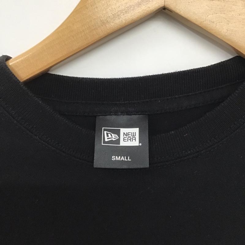 ニューエラ NEW ERA Tシャツ 半袖 半袖カットソー プリントTシャツ クルーネックカットソー S ロゴ、文字 黒 / ブラック /  メンズ USED 古着 中古 10146187