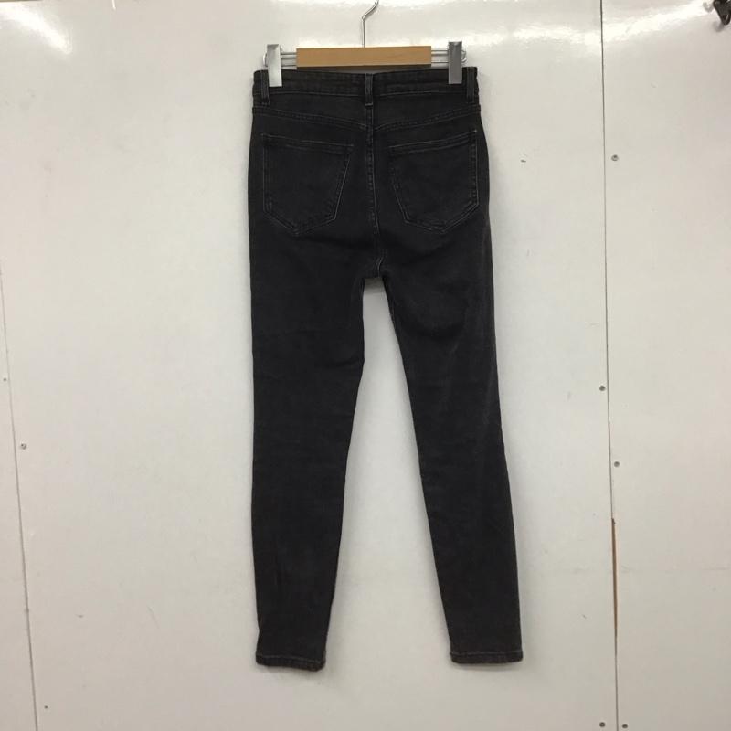 ザラ ZARA パンツ デニム、ジーンズ スキニー タイトデニム ストレッチ 無地 黒 / ブラック /  レディース USED 古着 中古 10138881