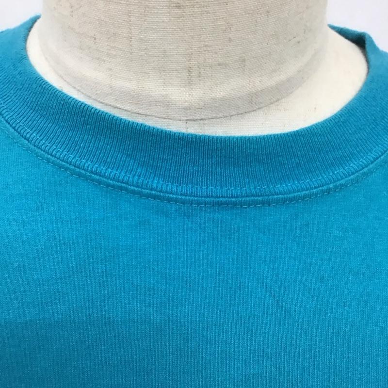 チャンピオン Champion Tシャツ 半袖 C3-F362 クルーネック ビッグロゴ L ワンポイント 青 / ブルー /  メンズ USED 古着 中古 10123520