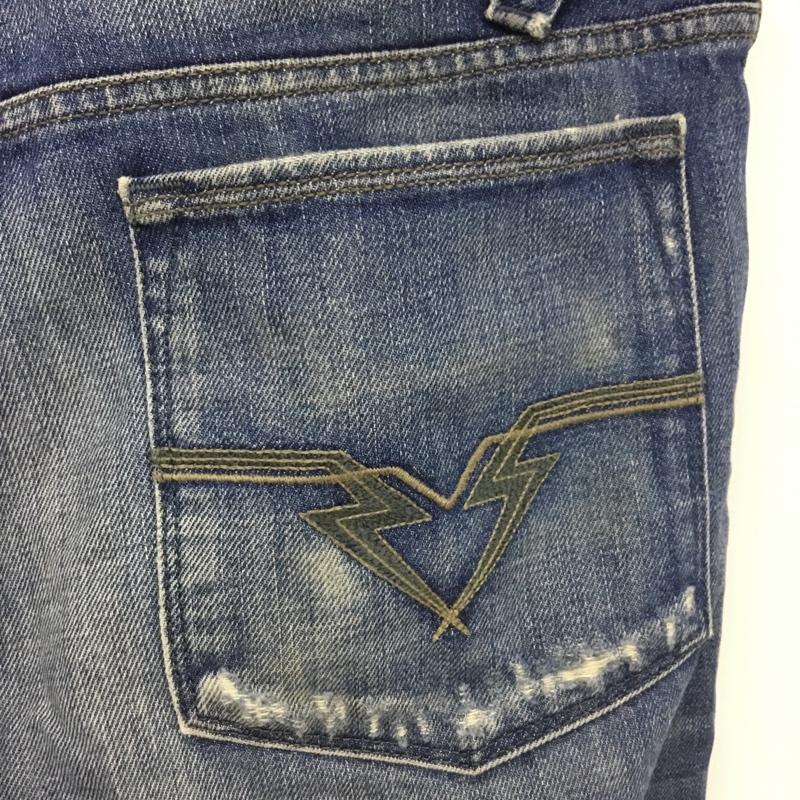 ディーゼル DIESEL パンツ デニム、ジーンズ デニムパンツ スリムパンツ ストレートパンツ ジーンズ 33インチ 無地 インディゴ / インディゴ /  メンズ USED 古着 中古 10118703