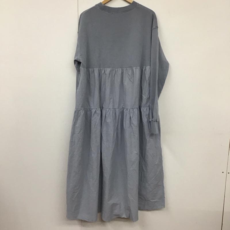 フリークスストア FREAK S STORE ワンピース ロングスカート 1315248900111 ピグメント加工ティアード切り替えワンピース S 無地 水色 / ライトブルー /  レディース USED 古着 中古 10130617