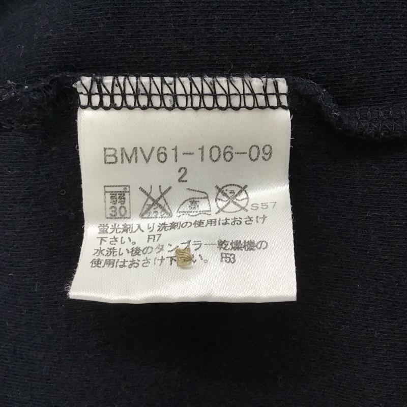 バーバリーブラックレーベル BURBERRY BLACK LABEL カットソー 長袖 長袖カットソー ヘンリーネックカットソー 2 ロゴ、文字 黒 / ブラック /  メンズ USED 古着 中古 10130127