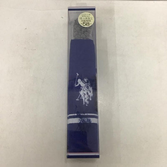ユーエスポロアッスン U.S.POLO ASSN. ファッション小物 傘 折りたたみ 自動開閉傘 ロゴ、文字 紺 / ネイビー /  メンズ USED 古着 中古 10136034