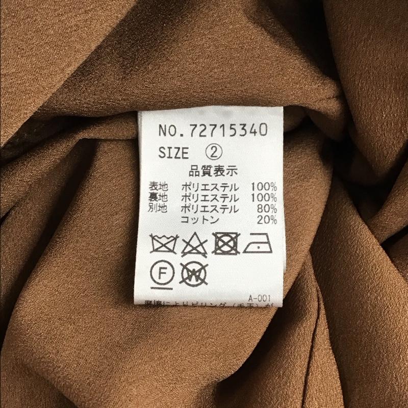 ココ ディール COCO DEAL ワンピース ロングスカート 72715340 ブラトップキャミワンピース 2 チェック 茶 / ブラウン / X 黒 / ブラック /  レディース USED 古着 中古 10120929
