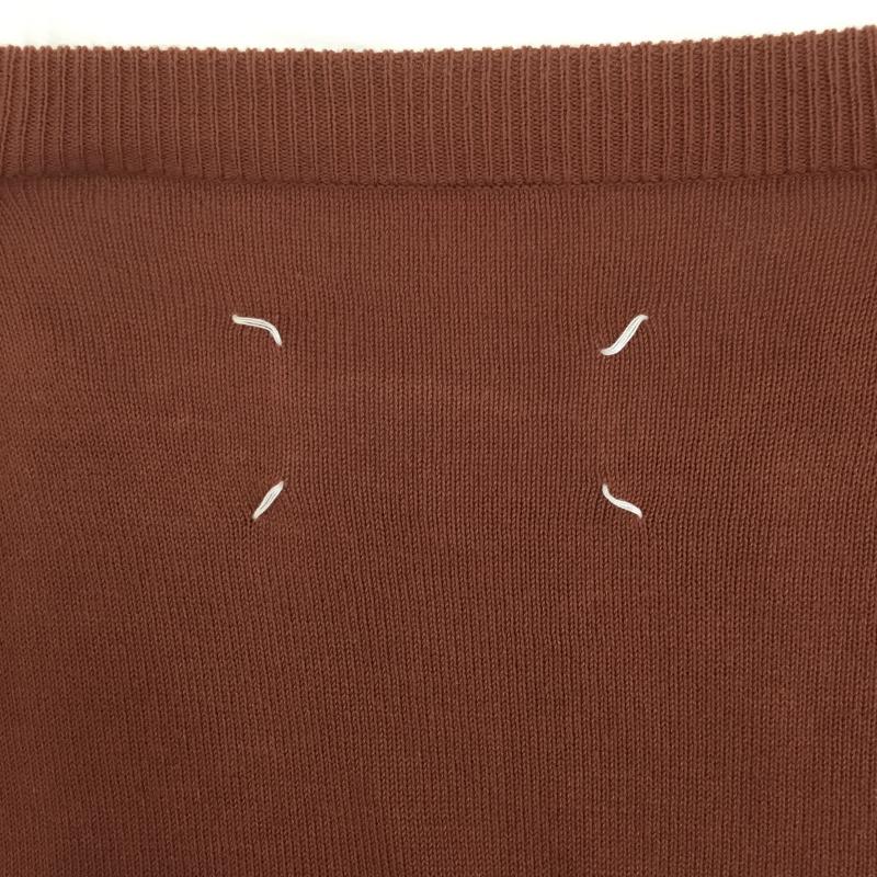 メゾン マルジェラ Maison Margiela ニット、セーター 長袖 16AW エルボーパッチニット S 無地 茶 / ブラウン /  メンズ USED 古着 中古 10113091