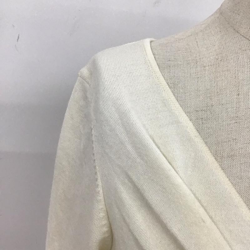 レイビームス Ray BEAMS カットソー 長袖 長袖カットソー Vネックカットソー ロングスリーブカットソー M 無地 白 / ホワイト /  メンズ USED 古着 中古 10117399