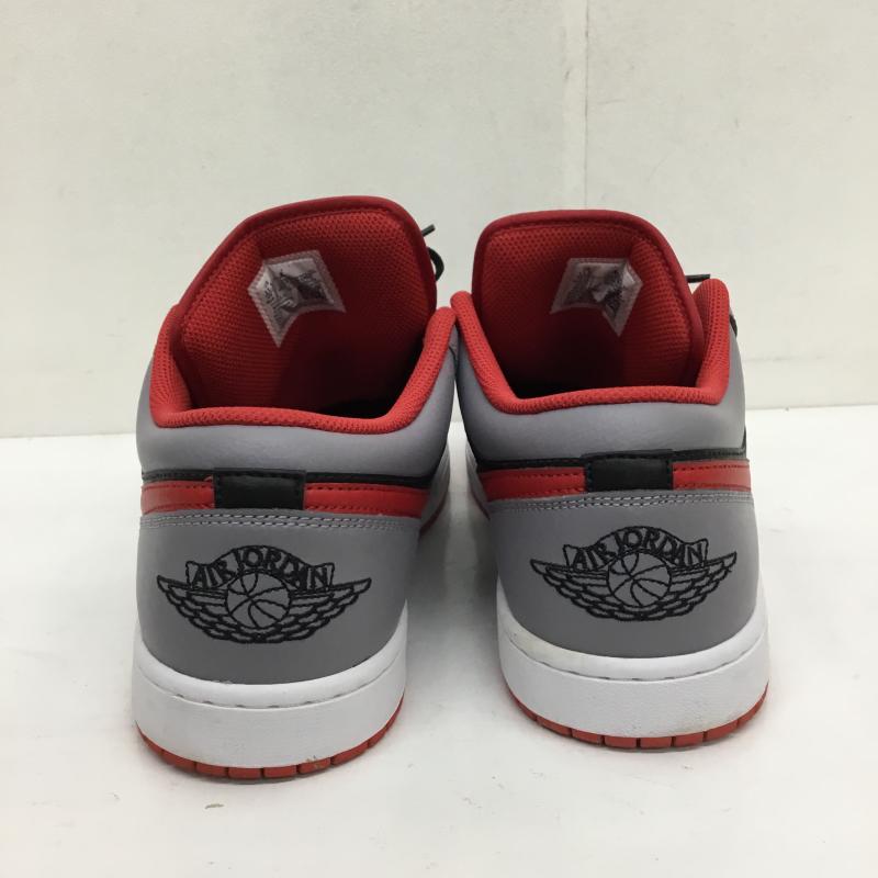 ナイキ NIKE スニーカー スニーカー NIKE AIR JORDAN 1 LOW 553558-060 29.5cm ロゴ、文字 灰 / グレー / X 黒 / ブラック / X 赤 / レッド /  メンズ USED 古着 中古 10129903