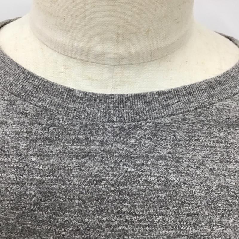 キャプテン サンシャイン Kaptain Sunshine カットソー 長袖 長袖カットソー クルーネックカットソー ロングスリーブカットソー ポケットTシャツ 38 無地 灰 / グレー /  メンズ USED 古着 中古 10113632