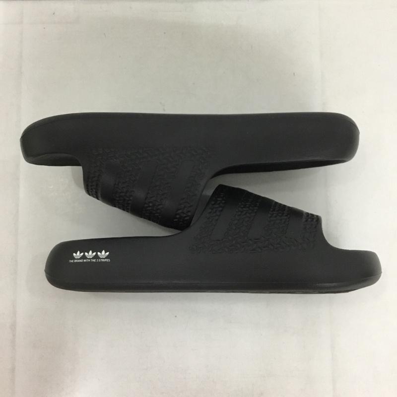 アディダス adidas サンダル サンダル 7UK ロゴ、文字 黒 / ブラック /  メンズ USED 古着 中古 10139961