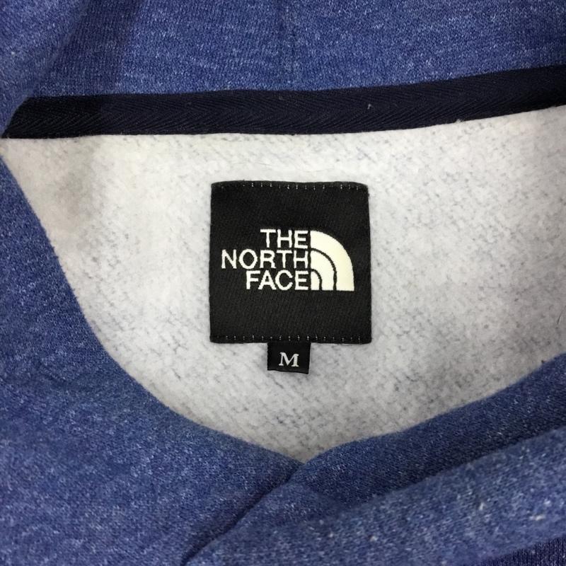 ザノースフェイス THE NORTH FACE パーカー 長袖 nt61835 スクエアロゴフーディープルオーバーパーカー 長袖スウェット M ロゴ、文字 青 / ブルー /  メンズ USED 古着 中古 10121805