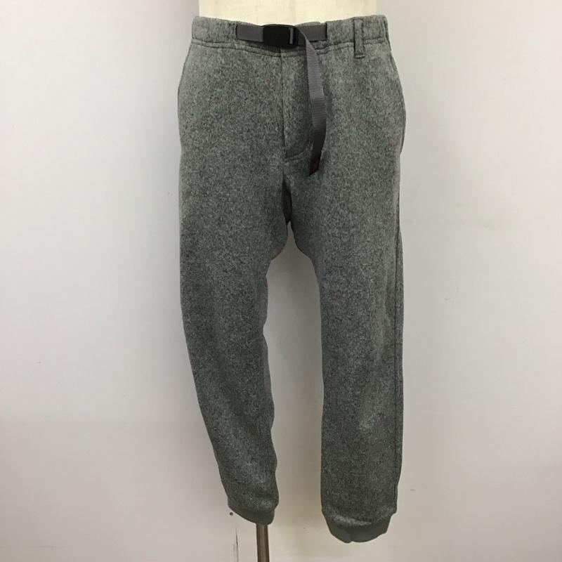 グラミチ GRAMICCI ボトムス ボトムス GUP-20F047 ボンディングニットフリースナローリブパンツ M ロゴ、文字 灰 / グレー /  メンズ USED 古着 中古 10115710