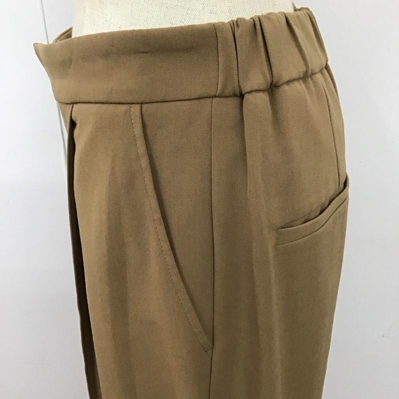 レプシィム LEPSIM パンツ スラックス スラックスパンツ ワイドパンツ カジュアルパンツ センタータックパンツ M 無地 ベージュ / ベージュ /  レディース USED 古着 中古 10113057