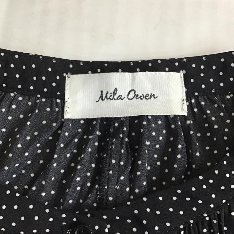ミラオーウェン Mila Owen ワンピース ロングスカート 09fkb226001 FREE ドット 黒 / ブラック /  レディース USED 古着 中古 10121357