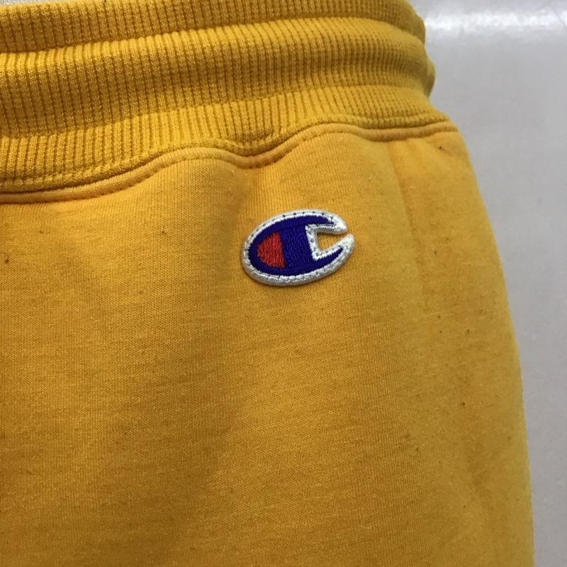 チャンピオン Champion ボトムス ボトムス C8-P205 Champion×X-LARGE REVERSEWEAVEPANT スウェットパンツ コラボ M ロゴ、文字 黄 / イエロー /  メンズ USED 古着 中古 10110333