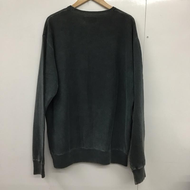 マッドヘクティク MADHECTIC トレーナー 長袖 長袖トレーナー スウェット クルーネック プルオーバー XL 無地 灰 / グレー /  メンズ USED 古着 中古 10140562