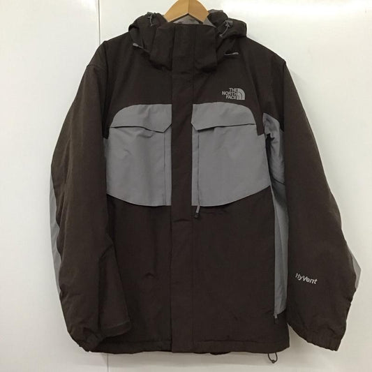 ザノースフェイス THE NORTH FACE ジャケット、上着 ジャケット、ブレザー ns00577 HyVentナイロンジャケット ジップアップジャケット アウター M ロゴ、文字 灰 / グレー / X 茶 / ブラウン /  メンズ USED 古着 中古 10131367